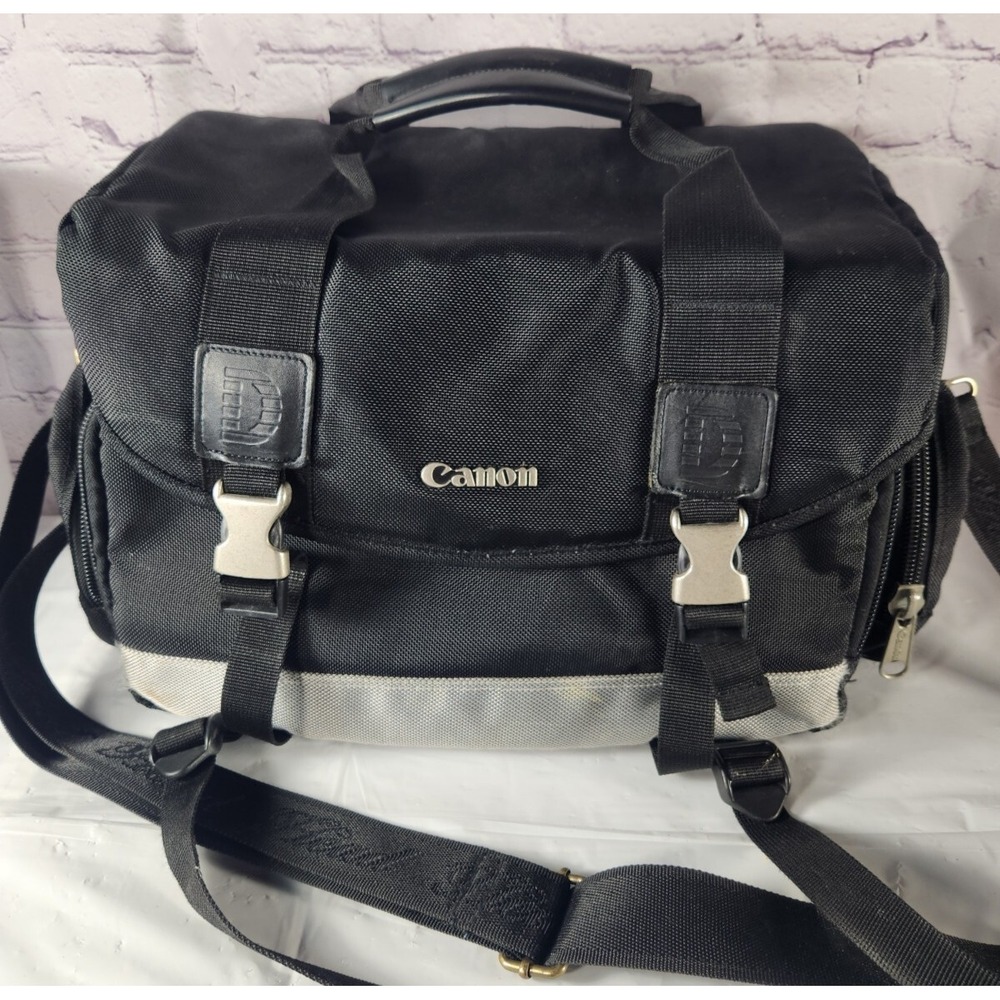 Canon Large Camera Travel Shoulder Bag with Strap & Several Pockets Photographer